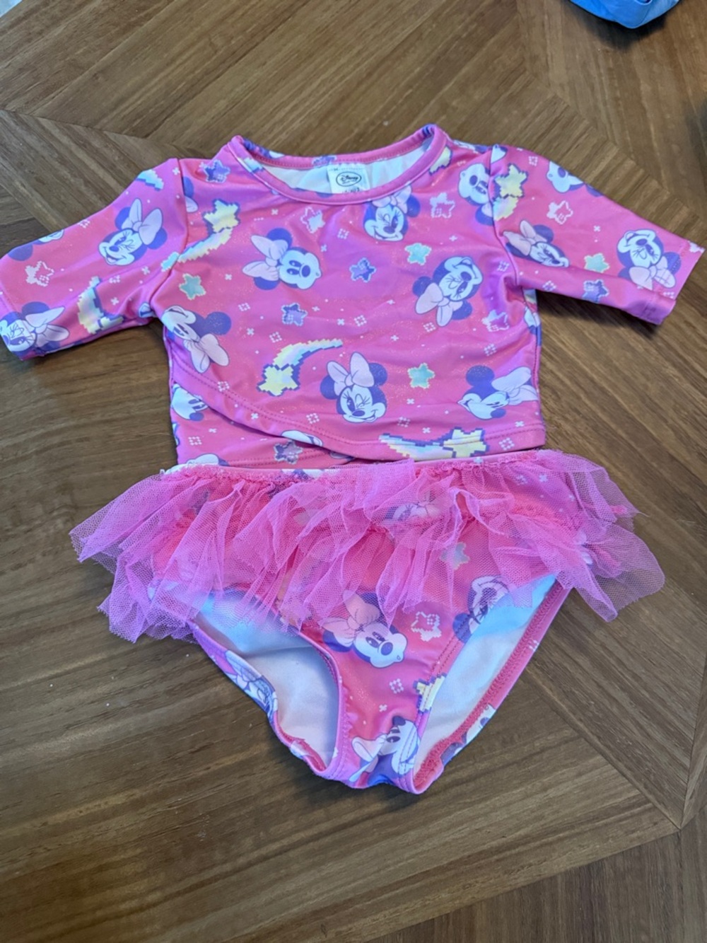 Disney Pink Minnie Mouse Tutu Two-Piece Swim Set